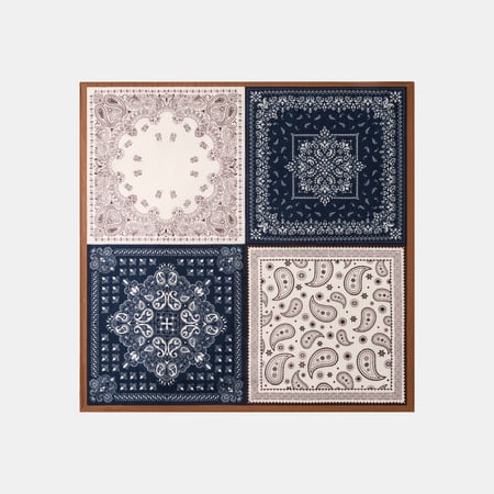 1 stuk retro patchwork cashew bloem rayon dames bandana 2