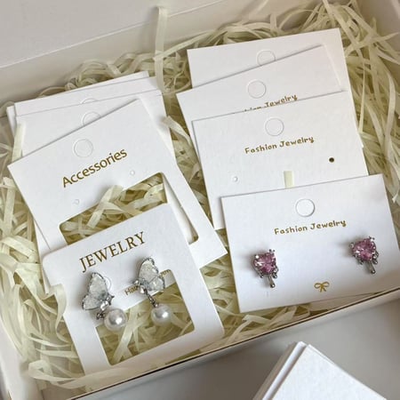 Cartes d&#39;emballage de bijoux