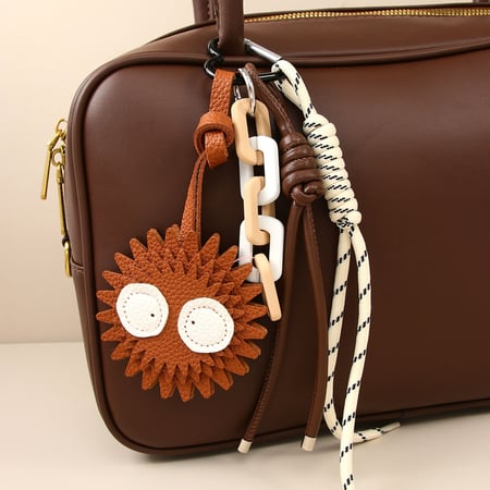 1 pezzo di ciondoli per borsa da donna in PU, semplici e carini, a forma di cartone animato 2