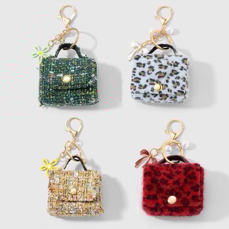 1 mini colgante de bolso de leopardo