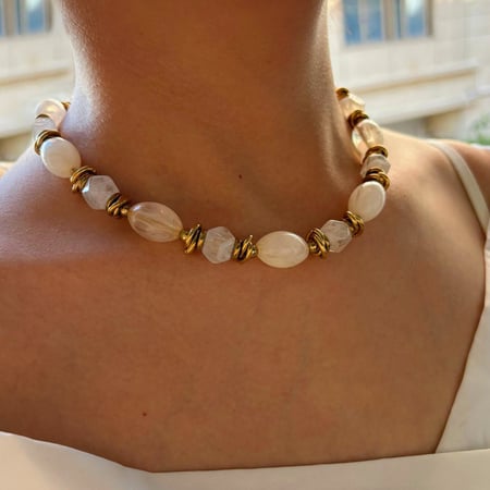 1 stuk retro hars kralen ketting