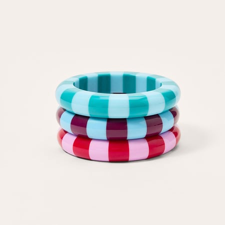 1 Piece Simple Strip Resin Bangle