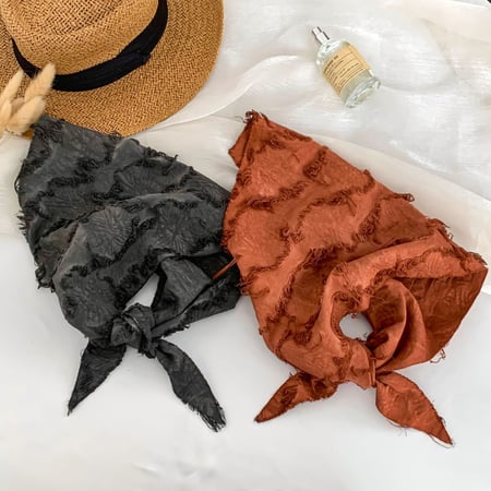 1 bandana quotidien en polyester de couleur unie pour femme 2