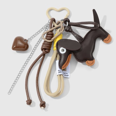1 pieza de lindo dije de cuero para bolso de perro 2