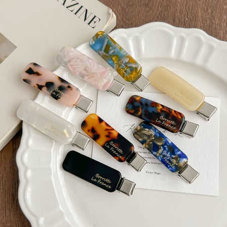 1 Piece Cute Gradient Color Acetate Women's Hair Clips 2