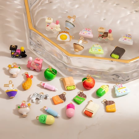 1 pendentif en alliage en forme de fruit mignon à faire soi-même 2