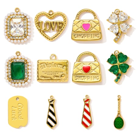 1 Piece Exquisite Clover Stainless Steel Gold Color Women's Pendants 2