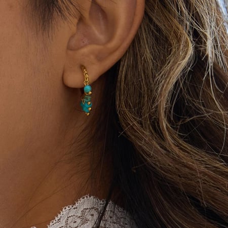 1 paire de boucles d&#39;oreilles créoles élégantes en acier inoxydable couleur or pour femme 2