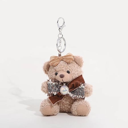 1 breloque de sac pour femme en fibre de polyester, motif ours mignon