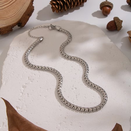 1 stuk roestvrijstalen ketting met gouden ketting