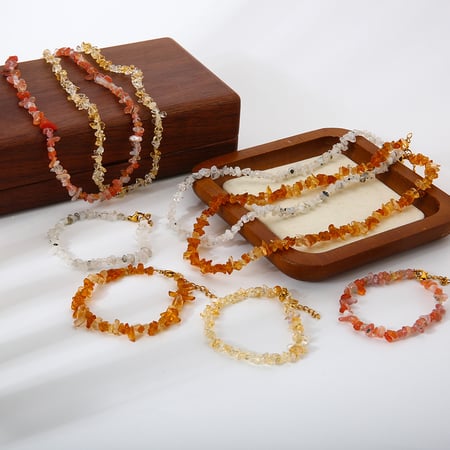 1 stuk onregelmatig gevormde kralen met natuurlijke stenen voor dames sieraden sets 2