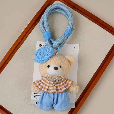 1 PieceHand Made Cute Furry Little Bear Women's Bag Charms
