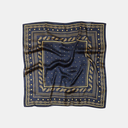 1 pieza de pañuelo de poliéster con estampado retro de cachemira 2