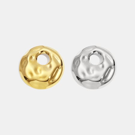 1 Piece Hollow Circle Stainless Steel Gold Color Brooch 2