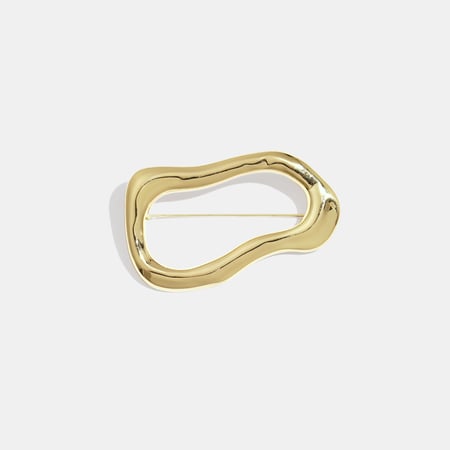 1 Piece Irregular Shape Stainless Steel Gold Color Brooch