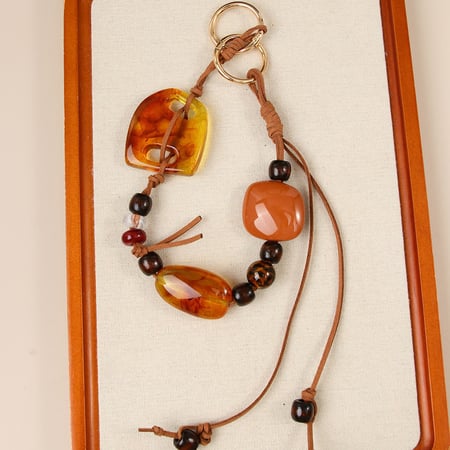 1 String Simple Series Retro Irregular Shape Resin Women's Bag Charms