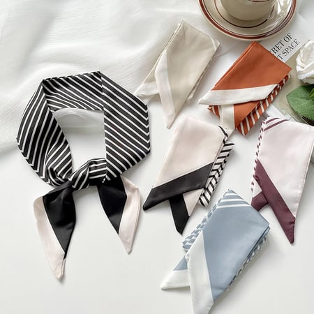 1 Stück Classic Strip Edelstahl Damen Bandana 2