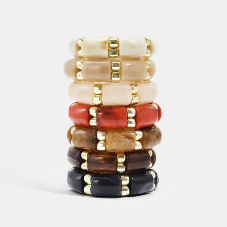 1 Piece Acrylic Beads Bangle 2