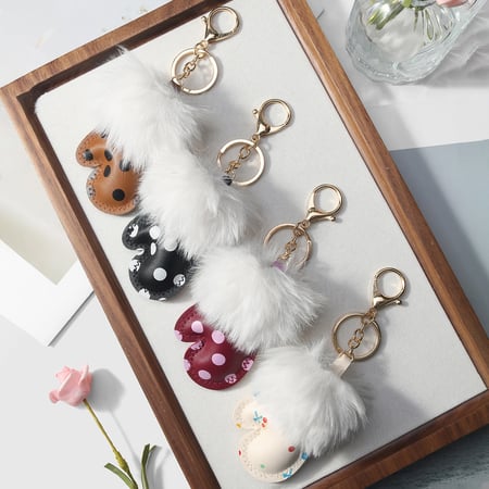1 stuk Polka Dots Glove Leather Damestas Charms 2