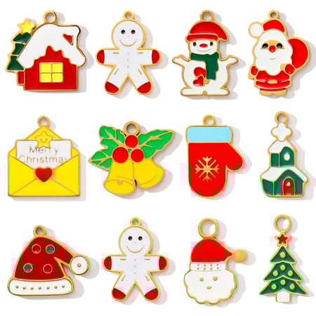 1 Parça Noel Desenli Paslanmaz Çelik Kadın Kolye 2