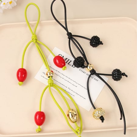 1 Piece Imitation Fruit Hand Woven Women's Bag Charms