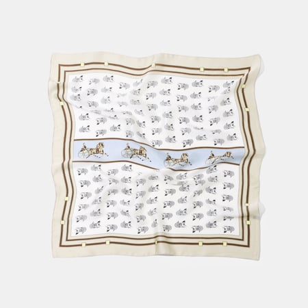 1 pieza de pañuelo de poliéster con estampado de caballo retro 2