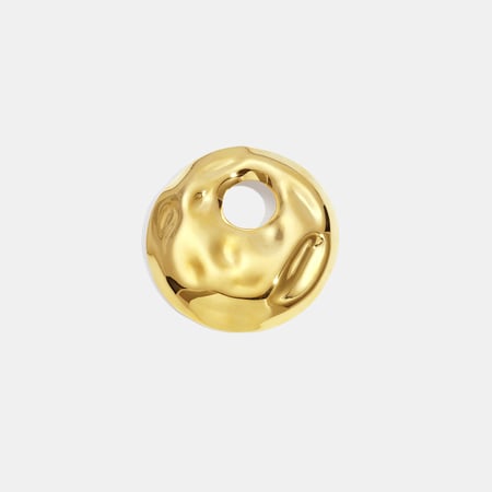 1 Piece Hollow Circle Stainless Steel Gold Color Brooch