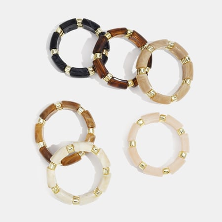 1 Piece Acrylic Beads Bangle