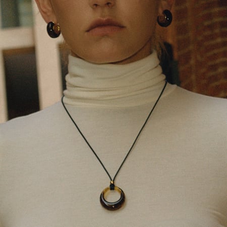 1 Piece Resin Circle Women's Long Necklaces