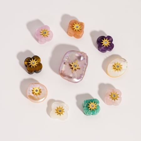 1 Piece Simple DIY Irregular Shape Sun Artificial Pearls Women's Pendants