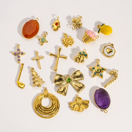 1 Piece Unique  Creative DIY Irregular Shape Heart Circle Stainless Steel Women's Pendants