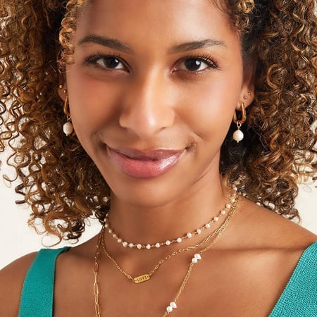 Stainless steel necklace Love