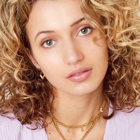 Necklace Chain Moon Gold