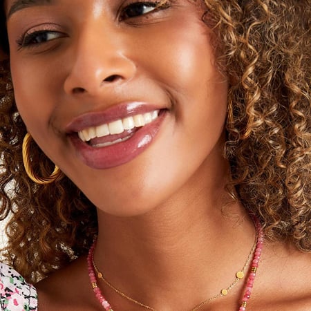 Stainless steel necklace circles