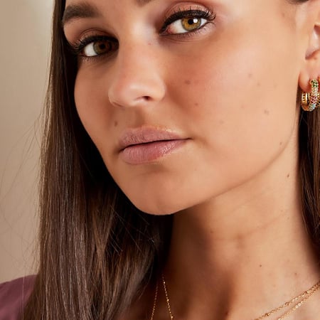 Stainless steel necklace with lock