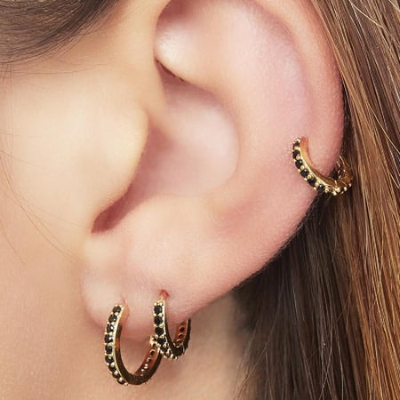 Orecchini Set di Cerchi