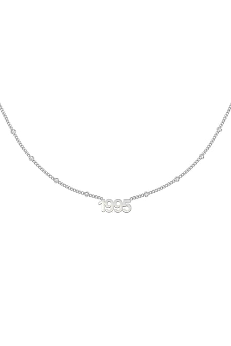 Collar Year 1995 Plata Acero inoxidable 2