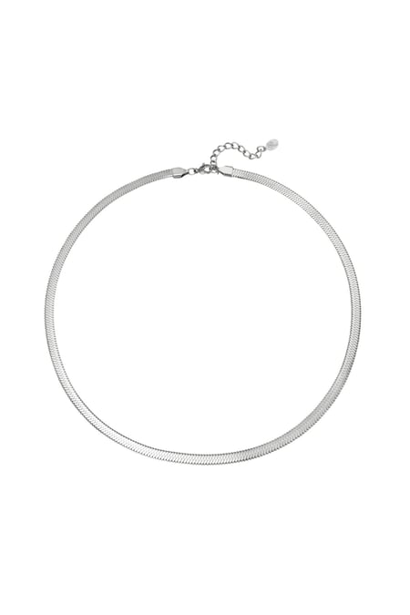 Necklace Retreat Silver Color Stainless Steel 2