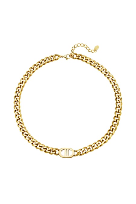 Necklace The Good Life Gold Color Stainless Steel 2