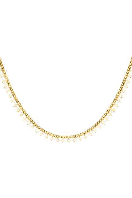 collar de acero inoxidable estrellas brillantes  2