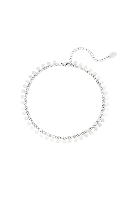 stainless steel anklet circles  2