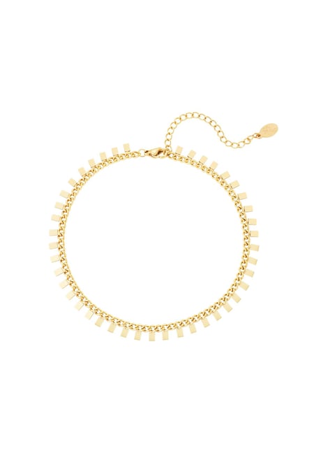 stainless steel anklet recktangles 2