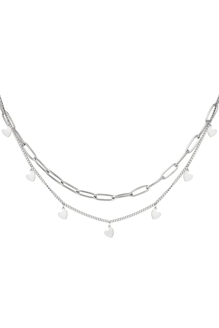 Necklace Chain My Heart Silver Color Stainless Steel 2