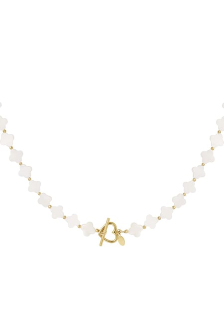 Collar tréboles de concha Color dorado Acero inoxidable 2