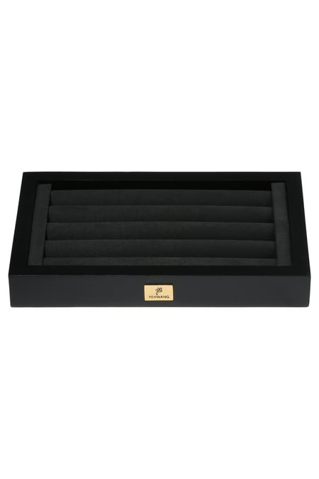 Display 20 Ringen Zwart & Goud kleur Polyester 2