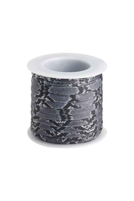 Serpente fai da te con elastico - 6MM Black Polyester 2