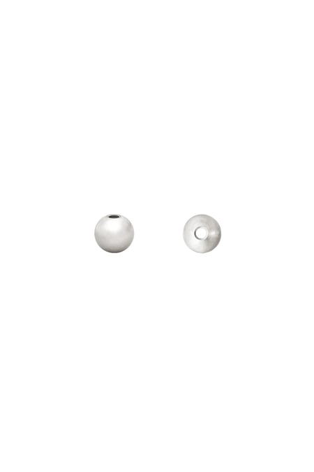 DIY Beads Ball 3MM Silver Color Stainless Steel 2