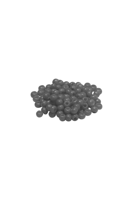 DIY Beads Coloured - 2MM Grijs Plastic 2