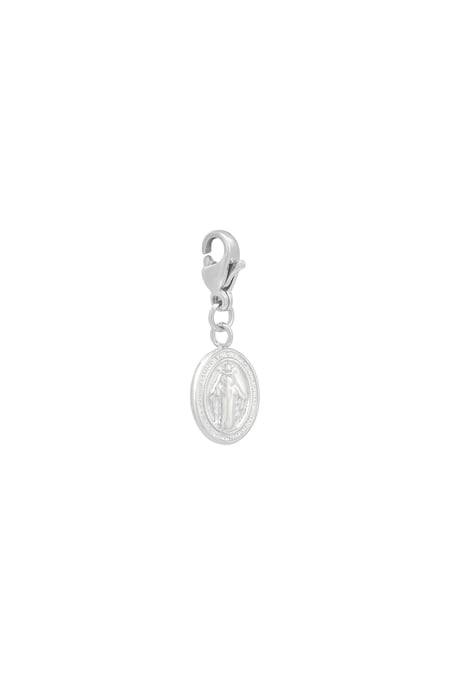 DIY Clasp Charm Holy Coin Silver Color Stainless Steel 2