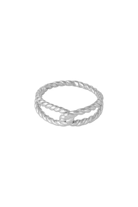 Ring Twisted Rope Zilver Stainless Steel 16 2